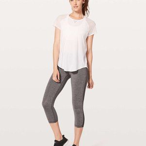 Lululemon Mix & Mesh Short Sleeve Tee White Size 6